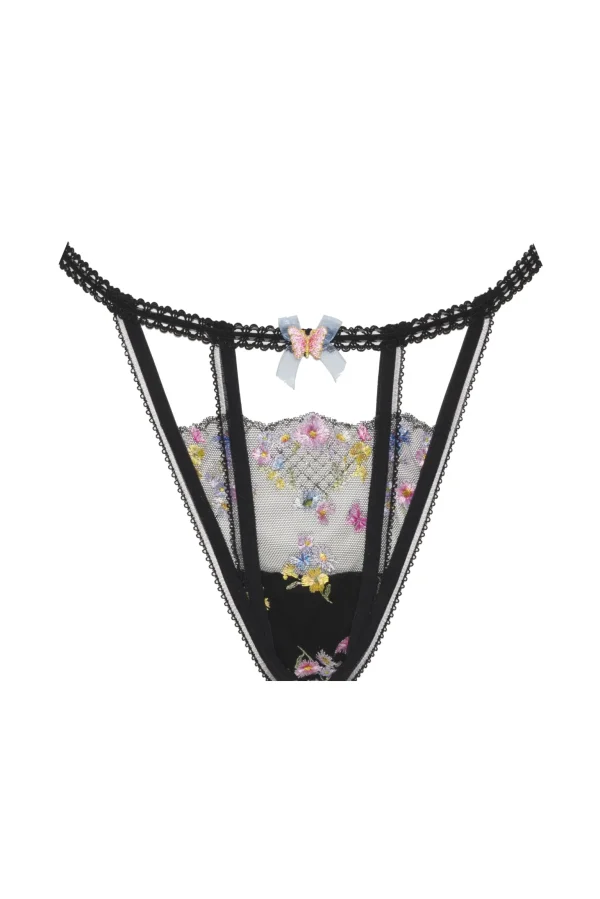 Hot For Love & Lemons Elektra Thong Panty Black