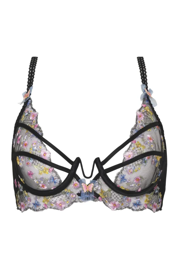 Cheap For Love & Lemons Elektra Underwire Bra Black