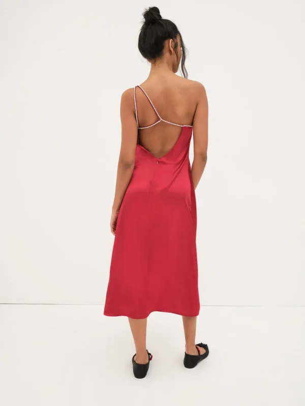 Best Sale For Love & Lemons Elora Midi Dress Red