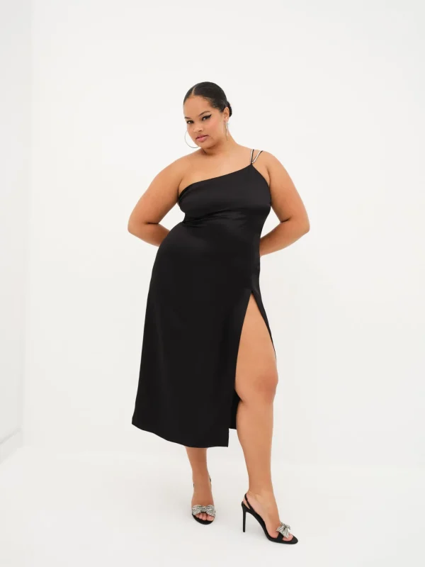 Store For Love & Lemons Elora Midi Dress Black