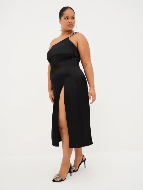 Store For Love & Lemons Elora Midi Dress Black