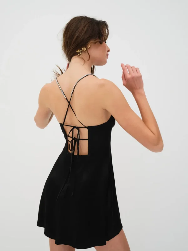 Best For Love & Lemons Elora Mini Dress Black