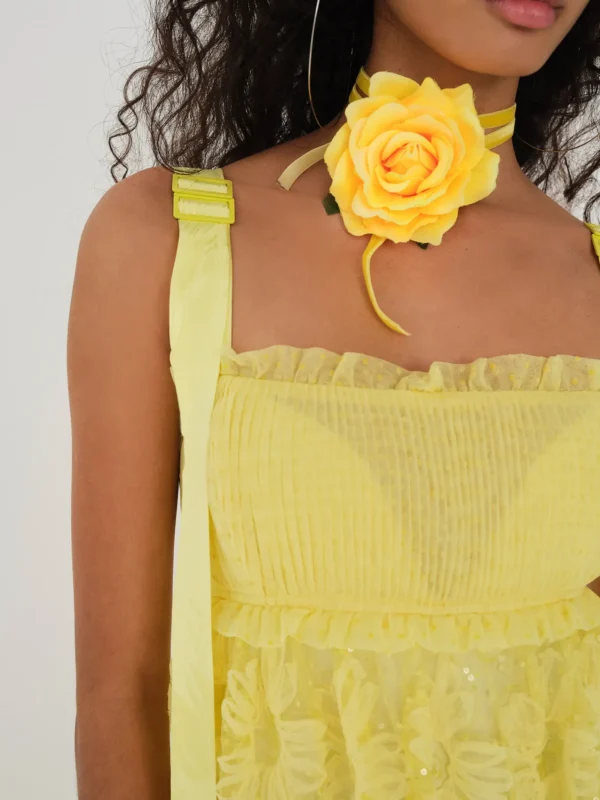 Cheap For Love & Lemons Emma Maxi Dress Yellow