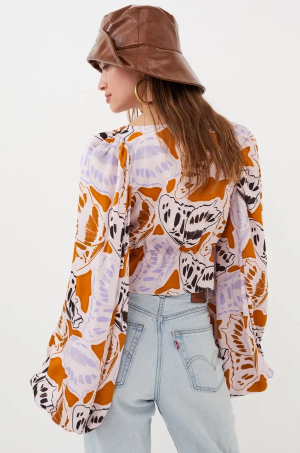 Best Sale For Love & Lemons Esmeralda Crop Top Orange