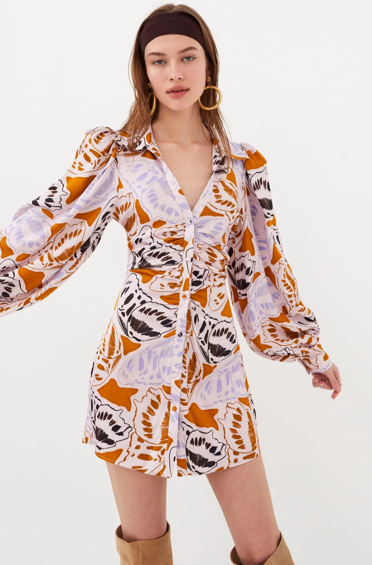 esmeralda_mini_dress_0.webp Discount For Love & Lemons Esmeralda Mini Dress Orange