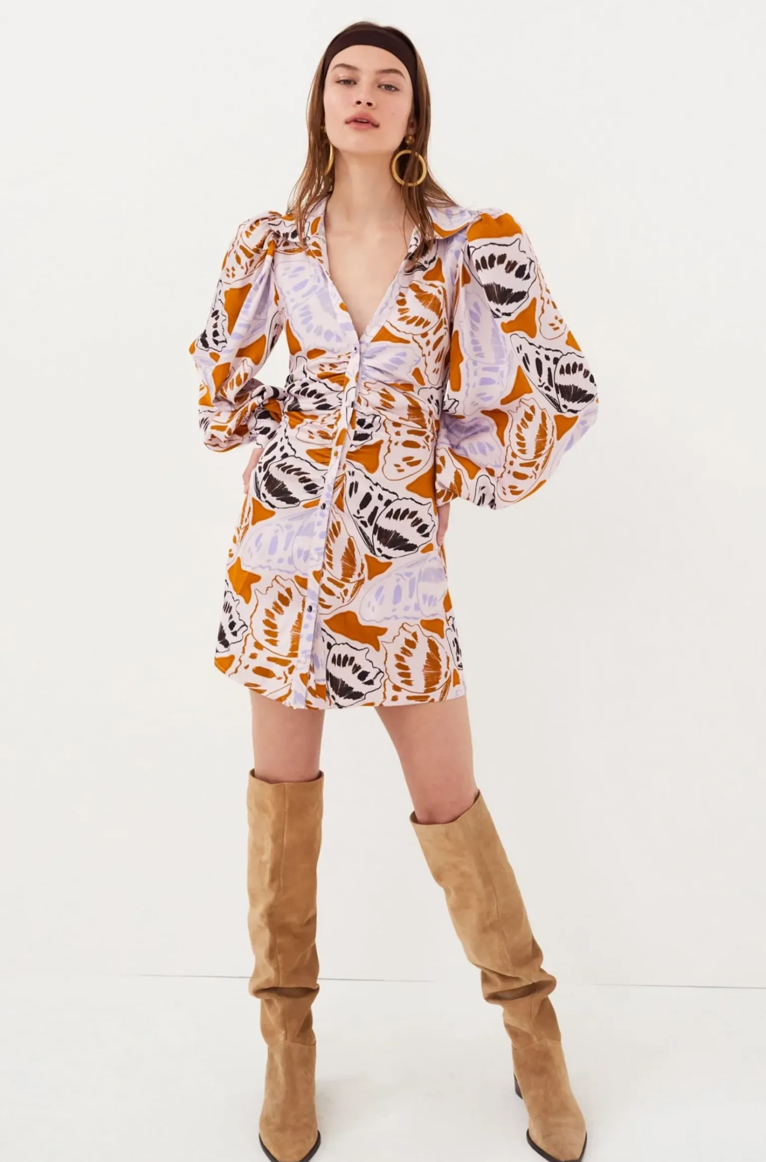 esmeralda_mini_dress_3.webp Discount For Love & Lemons Esmeralda Mini Dress Orange