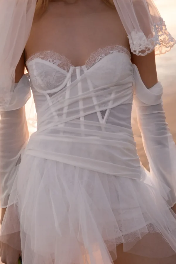 Store For Love & Lemons Eve Bridal Gown White