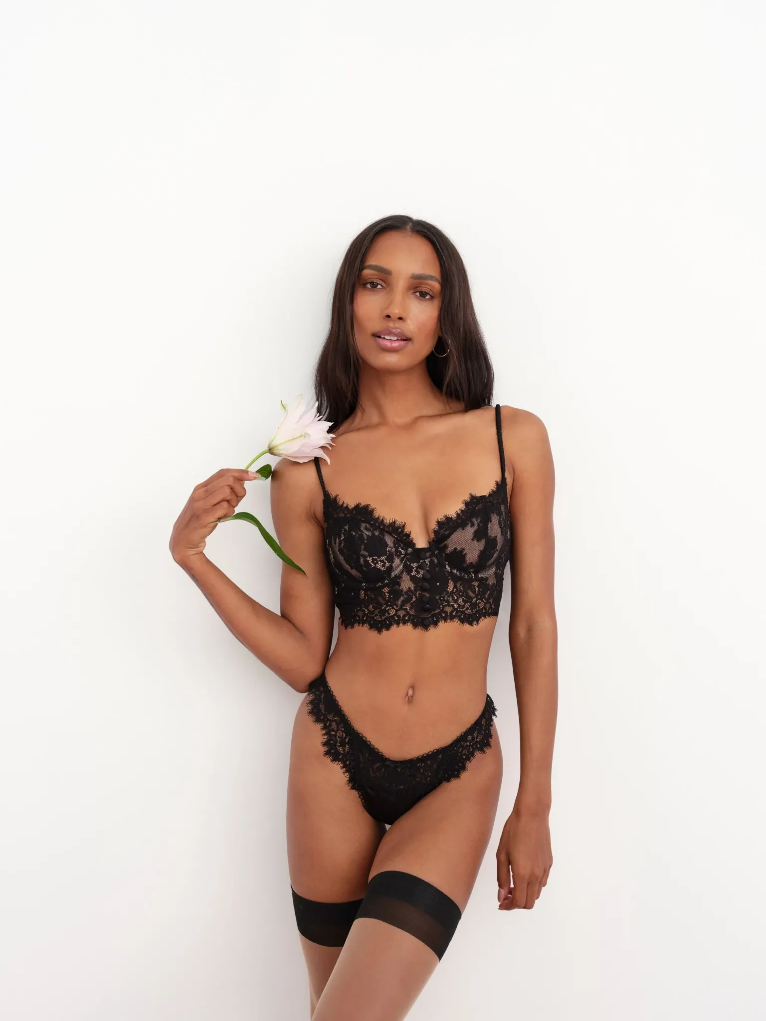faye_lace_thong_panty_1.webp Clearance For Love & Lemons Faye Lace Thong Panty Black