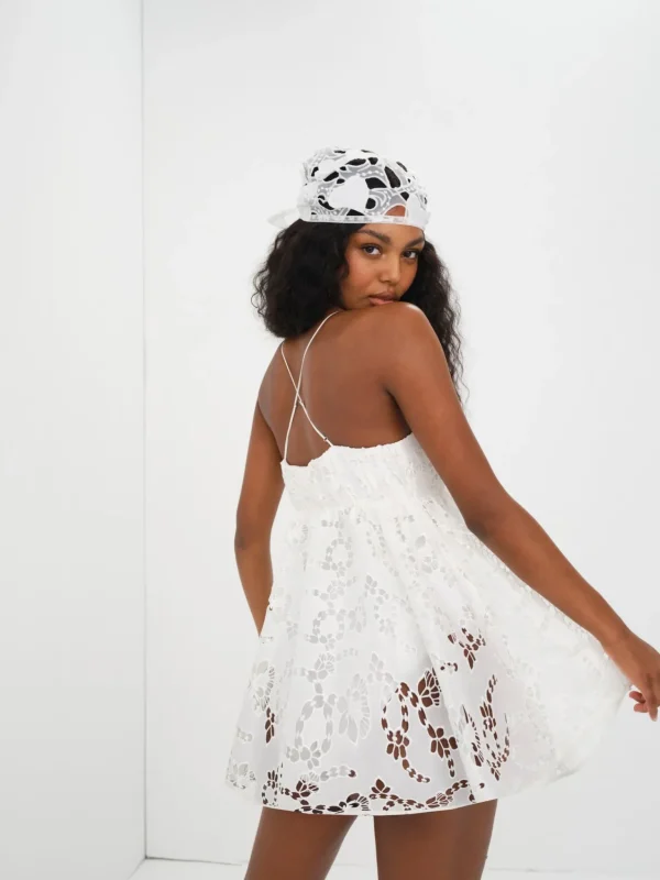 Hot For Love & Lemons Fern Mini Dress White