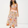 Best Sale For Love & Lemons Fiore Midi Skirt Multi