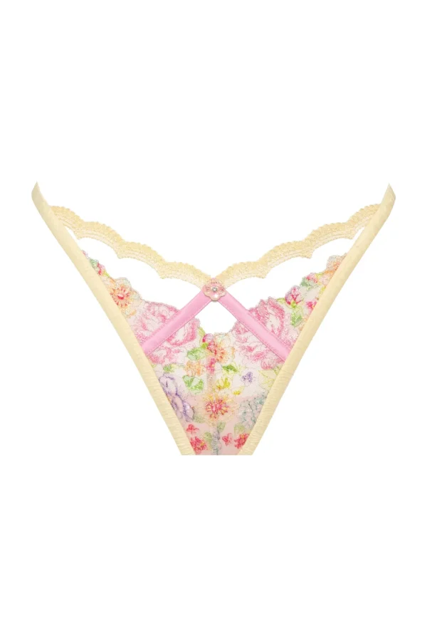 Fashion For Love & Lemons Floral Frenzy Panty Yellow