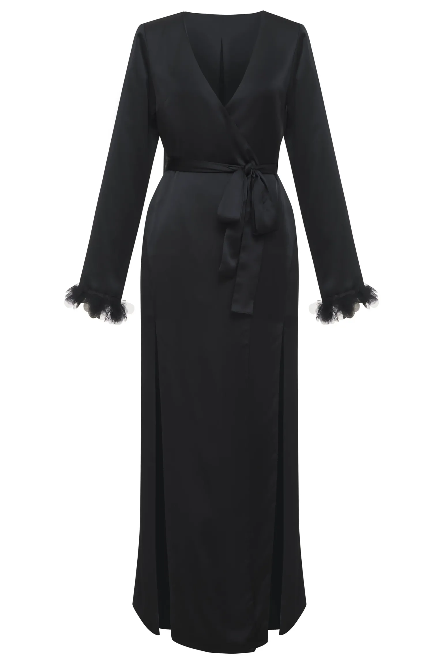 floral_trim_robe_7.webp Online For Love & Lemons Floral Trim Robe Black