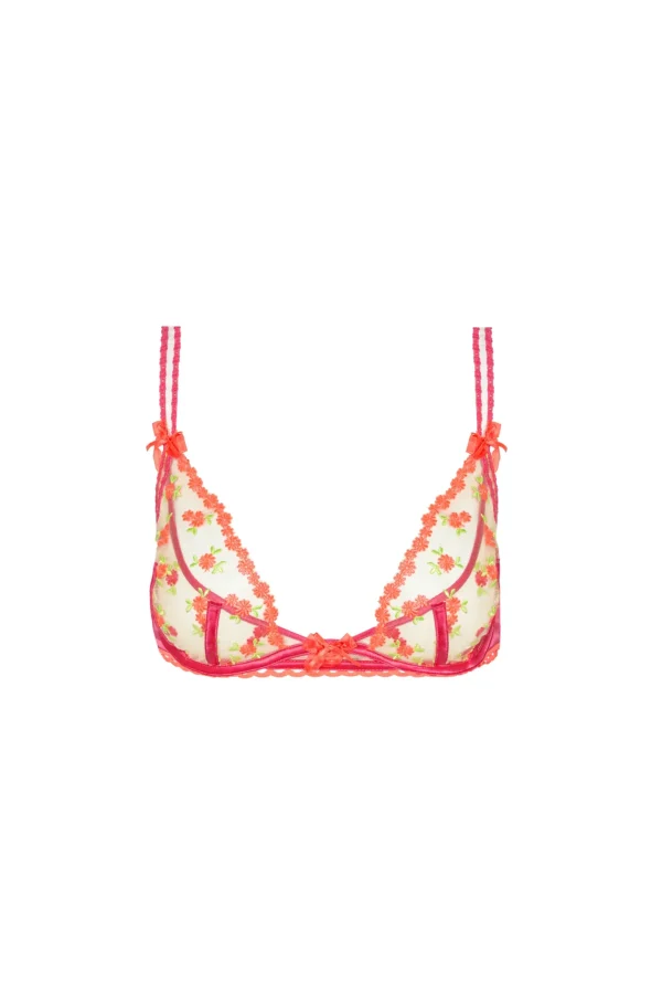 Fashion For Love & Lemons Flowerbuds Underwire Bra Pink