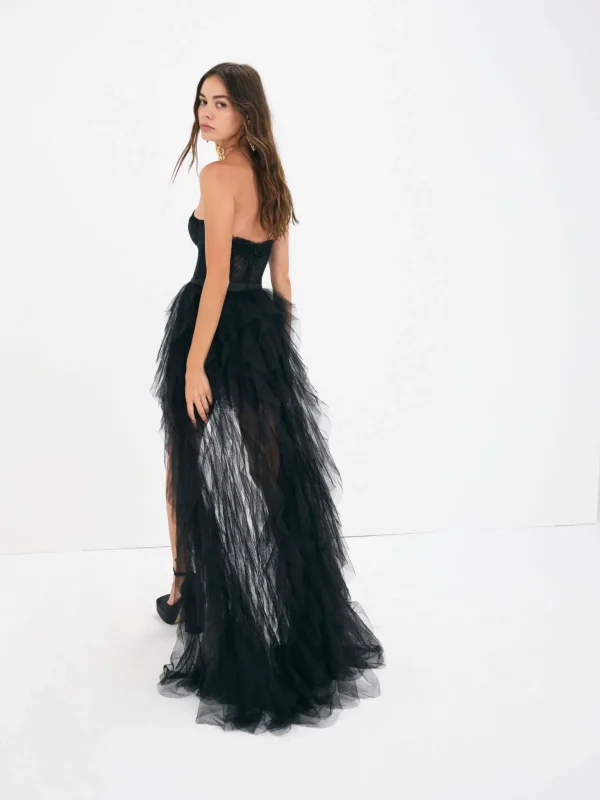 Online For Love & Lemons X Revolve Bustier Gown Black