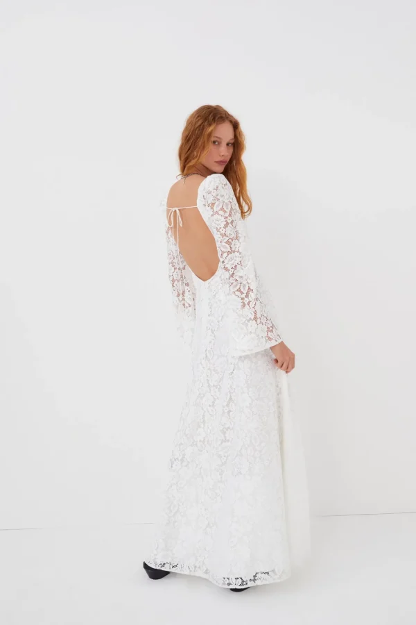 Cheap For Love & Lemons Frances Maxi Dress White