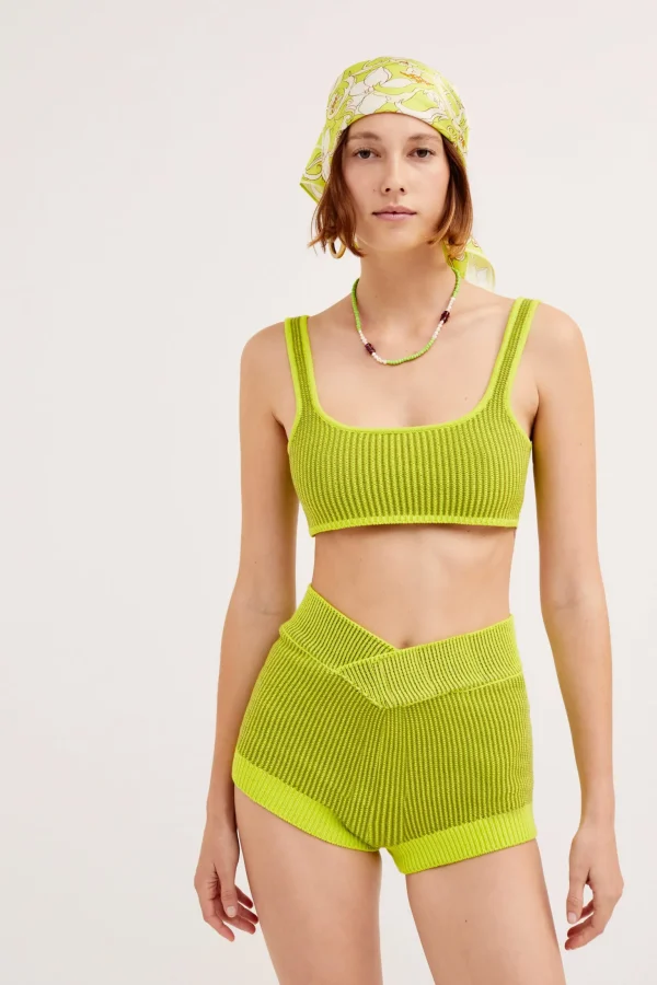 Shop For Love & Lemons Gemma Bralette Top Green