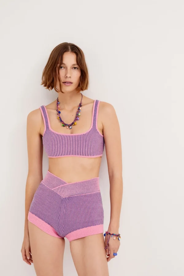 Store For Love & Lemons Gemma Bralette Top Pink