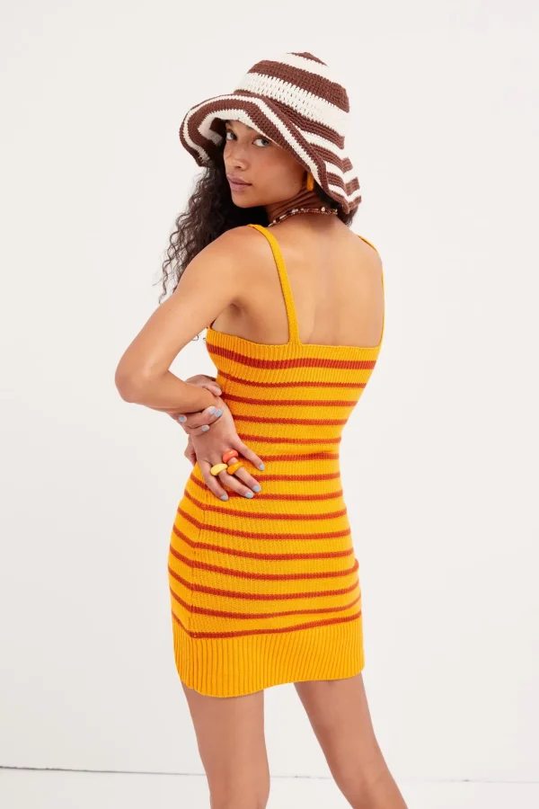 Best Sale For Love & Lemons Gemma Mini Dress Orange