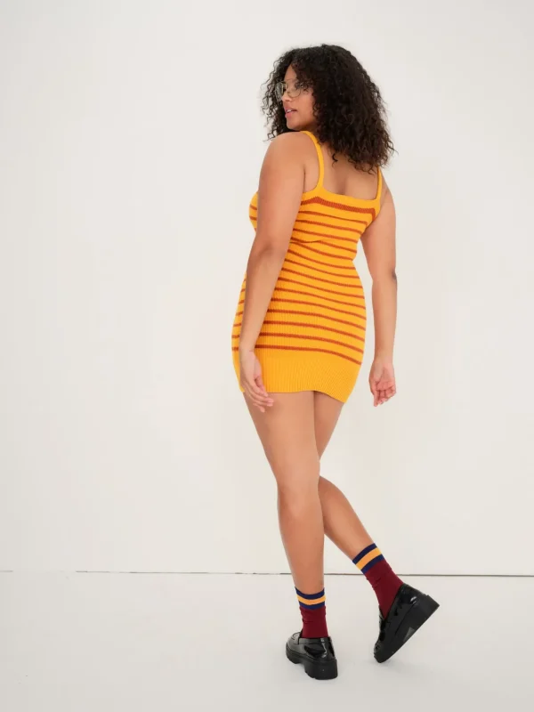 Best Sale For Love & Lemons Gemma Mini Dress Orange