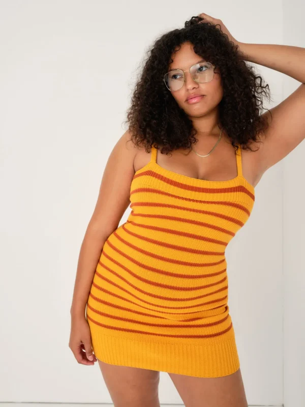 Best Sale For Love & Lemons Gemma Mini Dress Orange