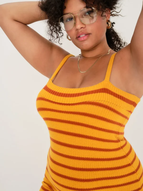 Best Sale For Love & Lemons Gemma Mini Dress Orange