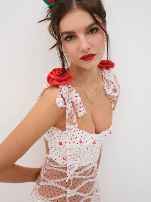 Cheap For Love & Lemons Giada Maxi Dress White
