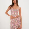 Clearance For Love & Lemons Gladiola Crop Top Black