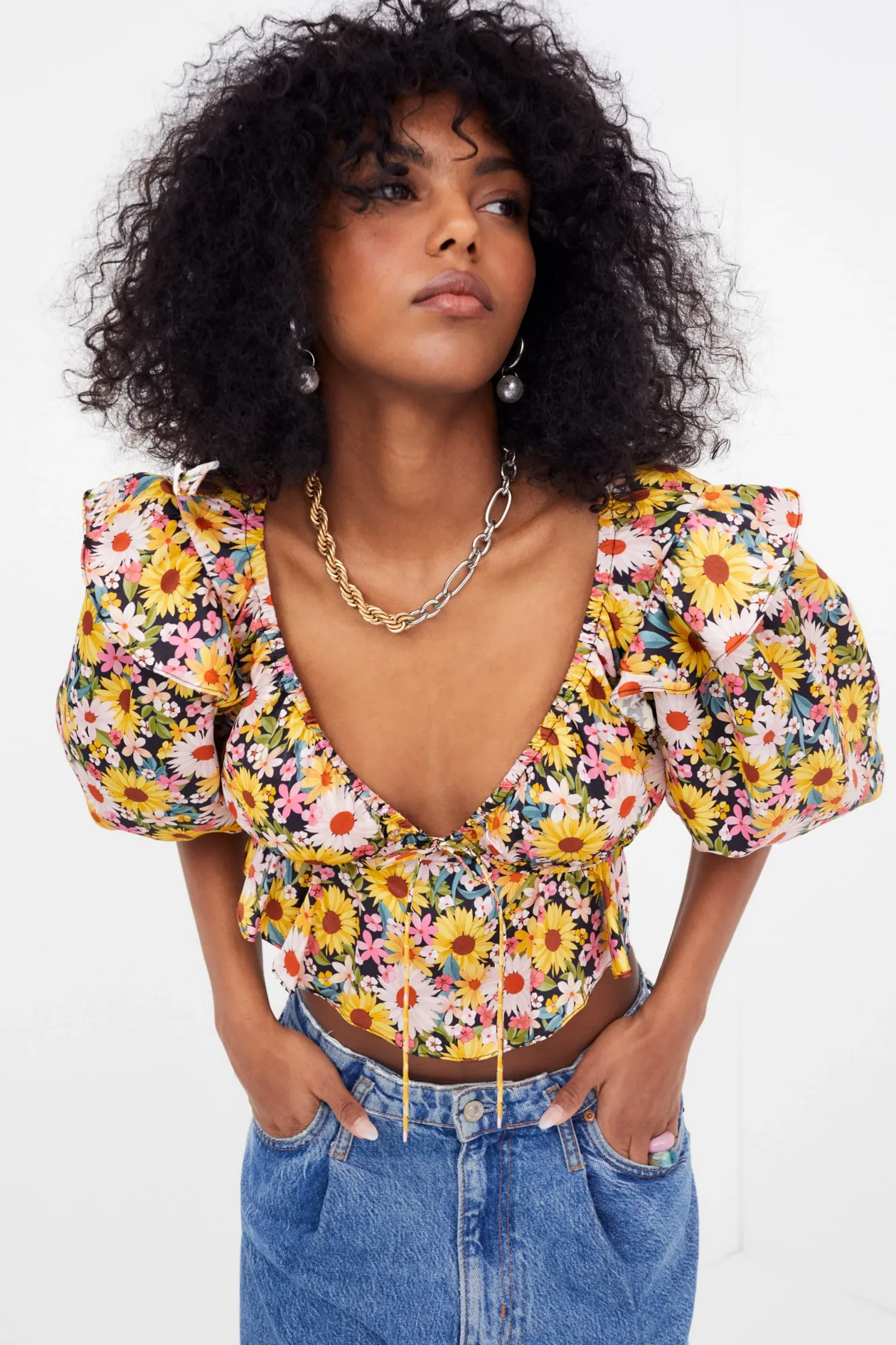 glenn_crop_top_0-1.webp Best Sale For Love & Lemons Glenn Crop Top Yellow