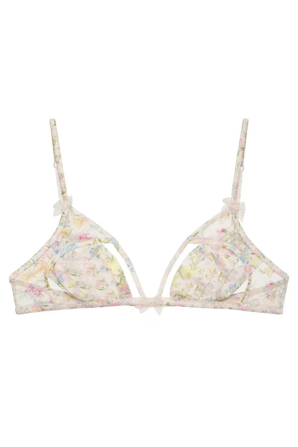 Fashion For Love & Lemons Glitter Garden Bralette Multi