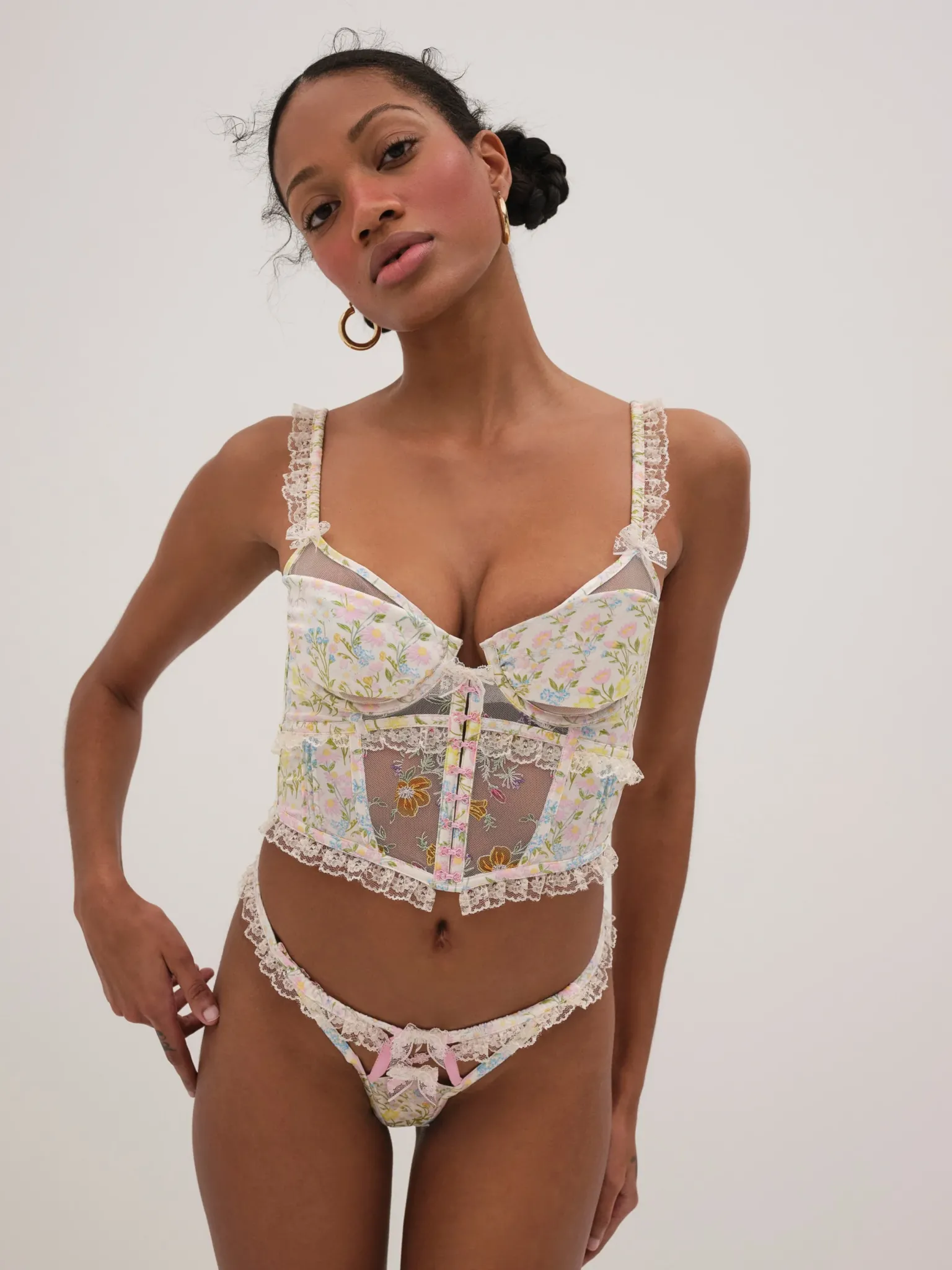 glitter_garden_bustier_1.webp Flash Sale For Love & Lemons Glitter Garden Bustier Multi