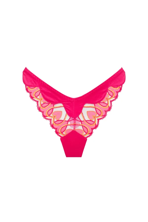 Best For Love & Lemons Graphic Hearts Panty Pink