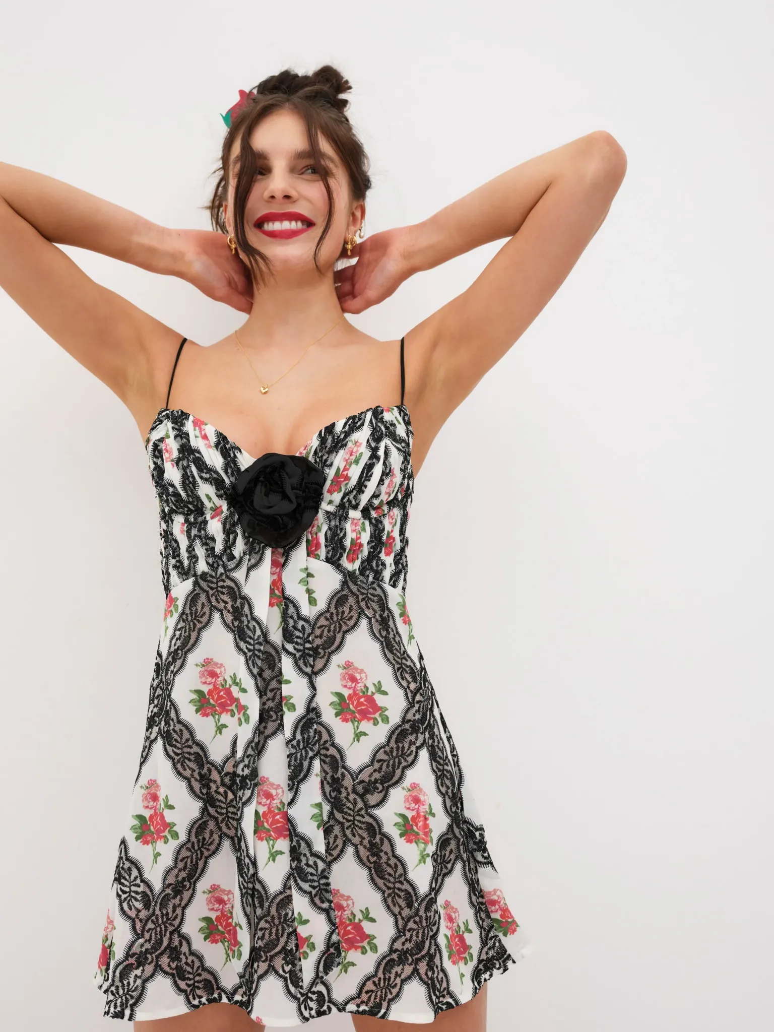 greta_mini_dress_0.webp Clearance For Love & Lemons Greta Mini Dress Black