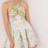 Cheap For Love & Lemons Guinevere Mini Dress Green