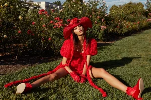 Best Sale For Love & Lemons Hannah Mini Dress Red