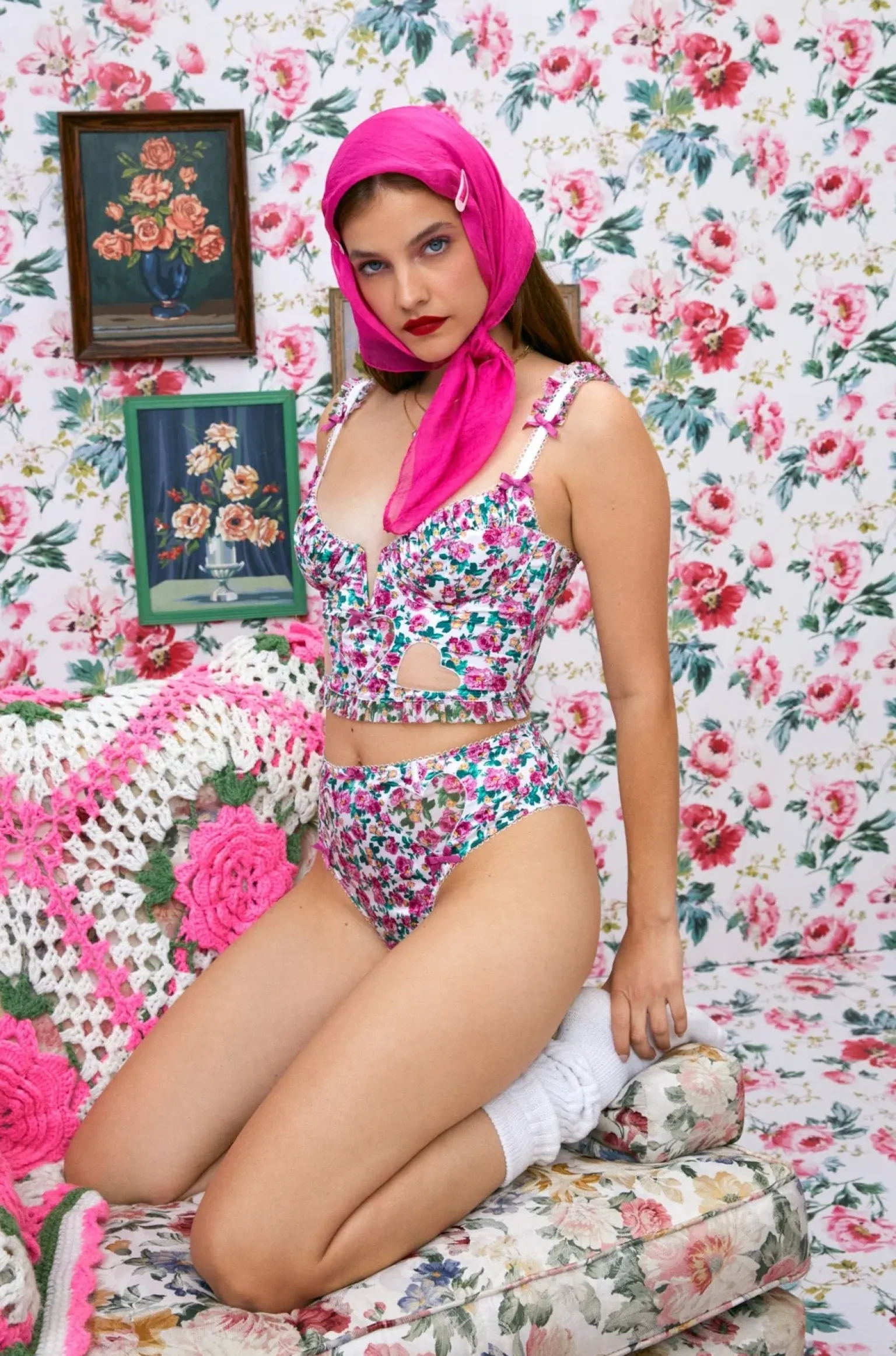 heart_bloom_bustier_0.webp Best For Love & Lemons Heart Bloom Bustier Pink