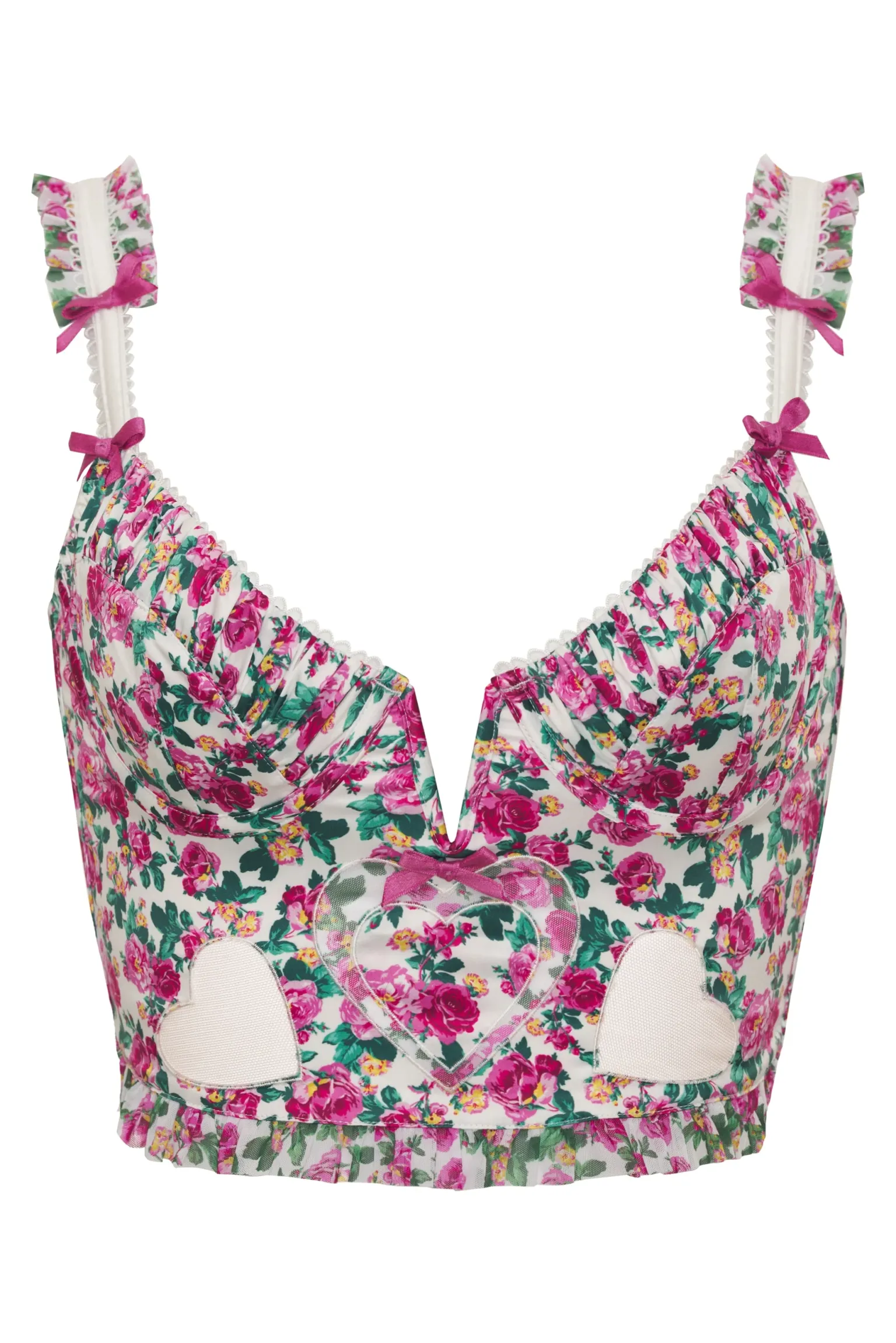 heart_bloom_bustier_5.webp Best For Love & Lemons Heart Bloom Bustier Pink
