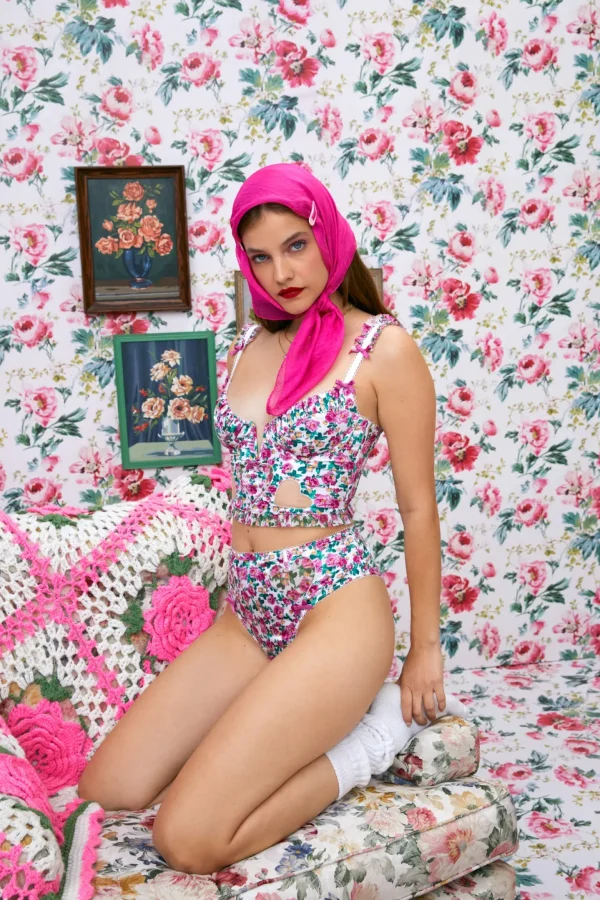 Cheap For Love & Lemons Heart Bloom High-Waist Panty Pink
