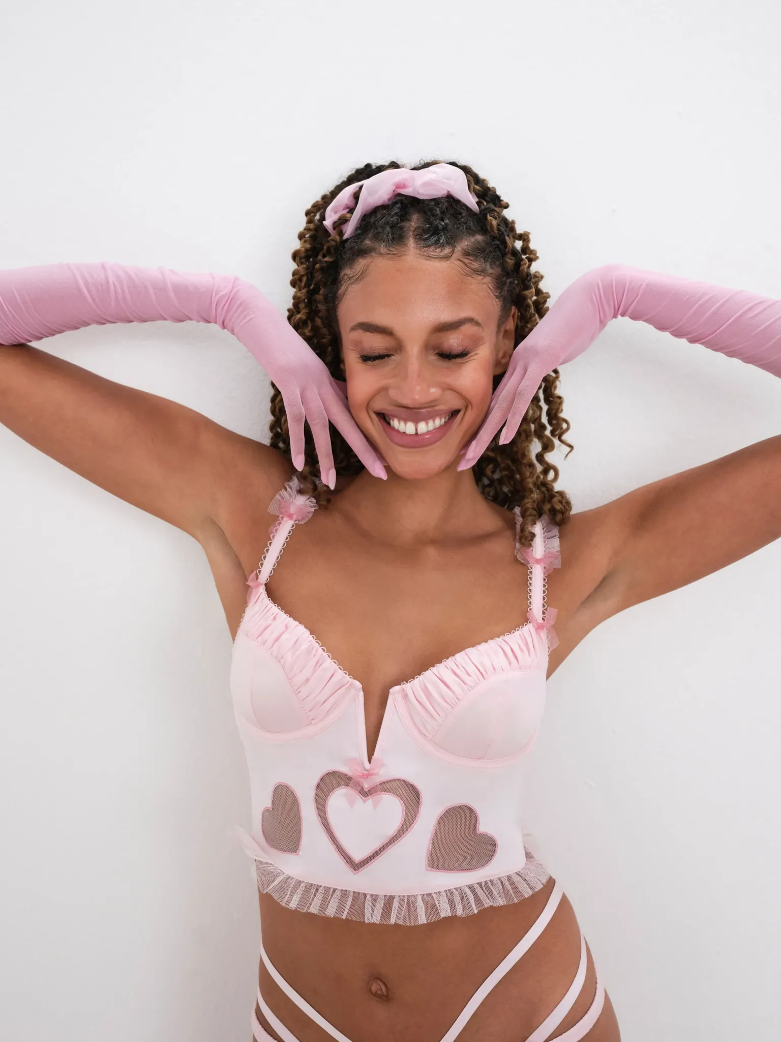 heart_bustier_0.webp Best For Love & Lemons Heart Bustier Pink