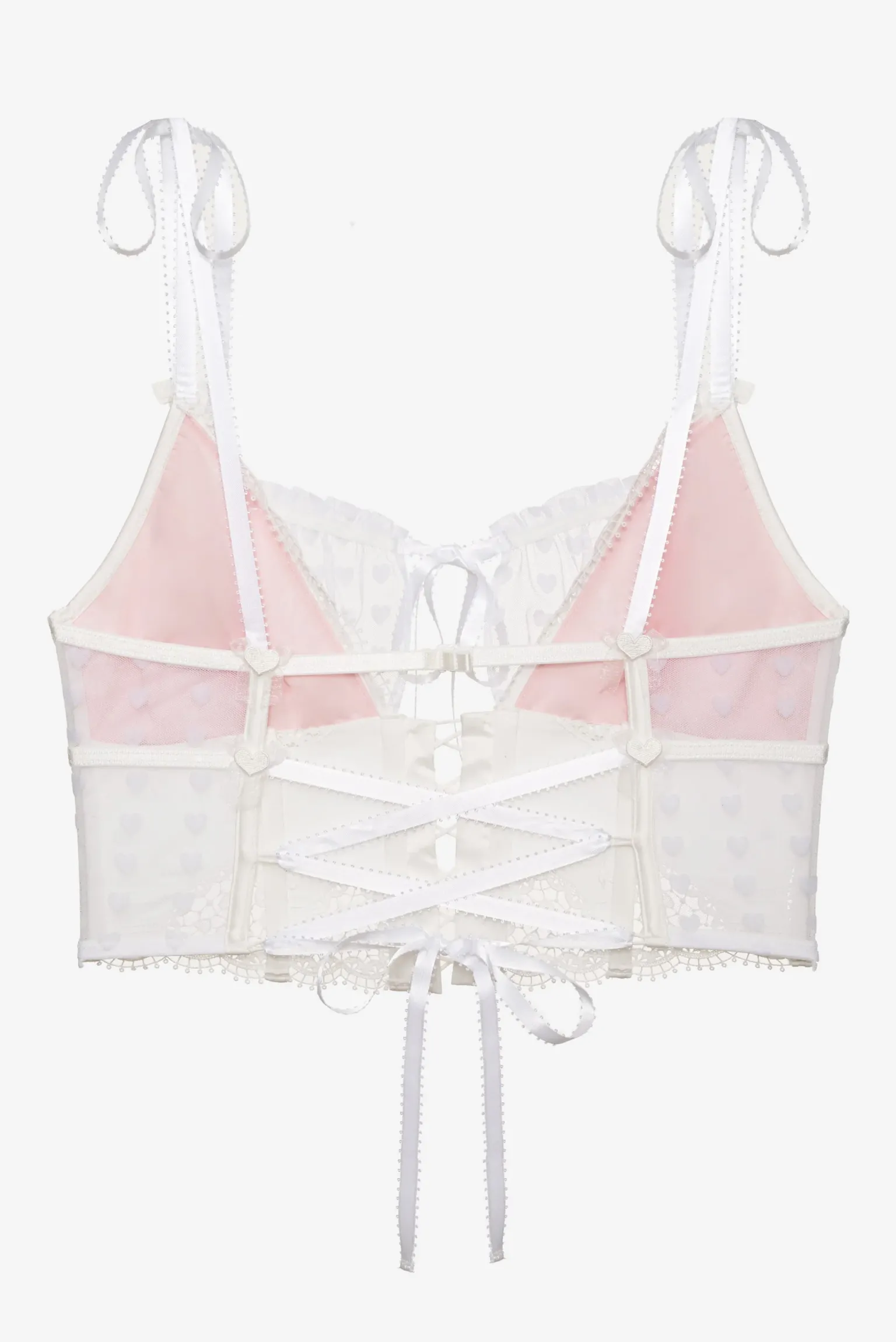 heart_window_bustier_8.webp Discount For Love & Lemons Heart Window Bustier White