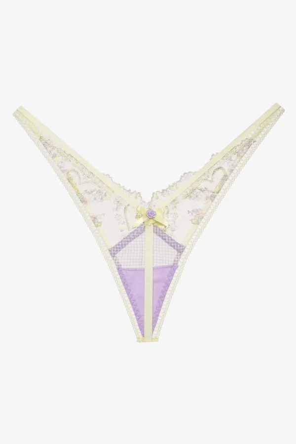 Shop For Love & Lemons Heart Wreath Panty Yellow
