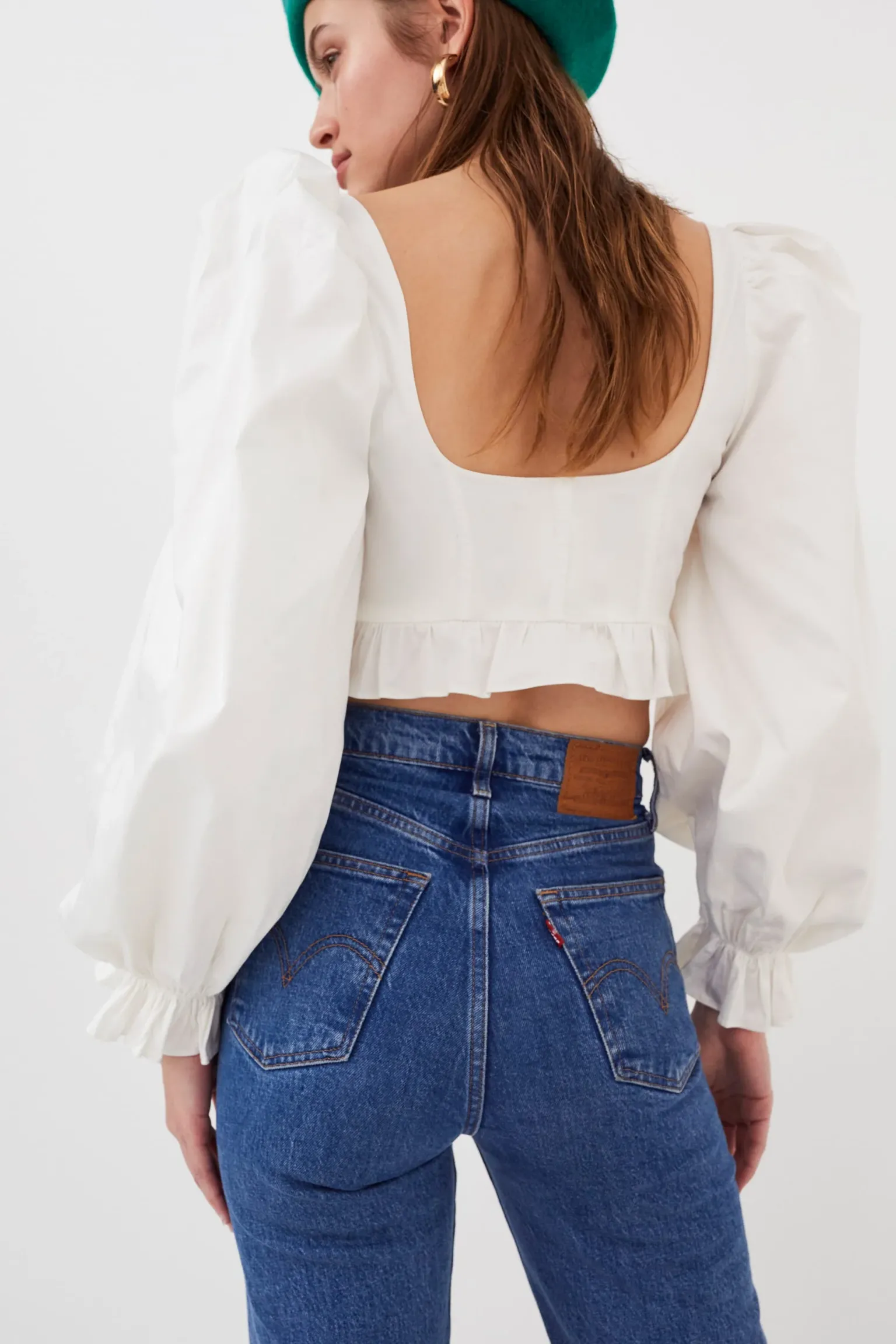 heather_crop_top_3.webp Shop For Love & Lemons Heather Crop Top White