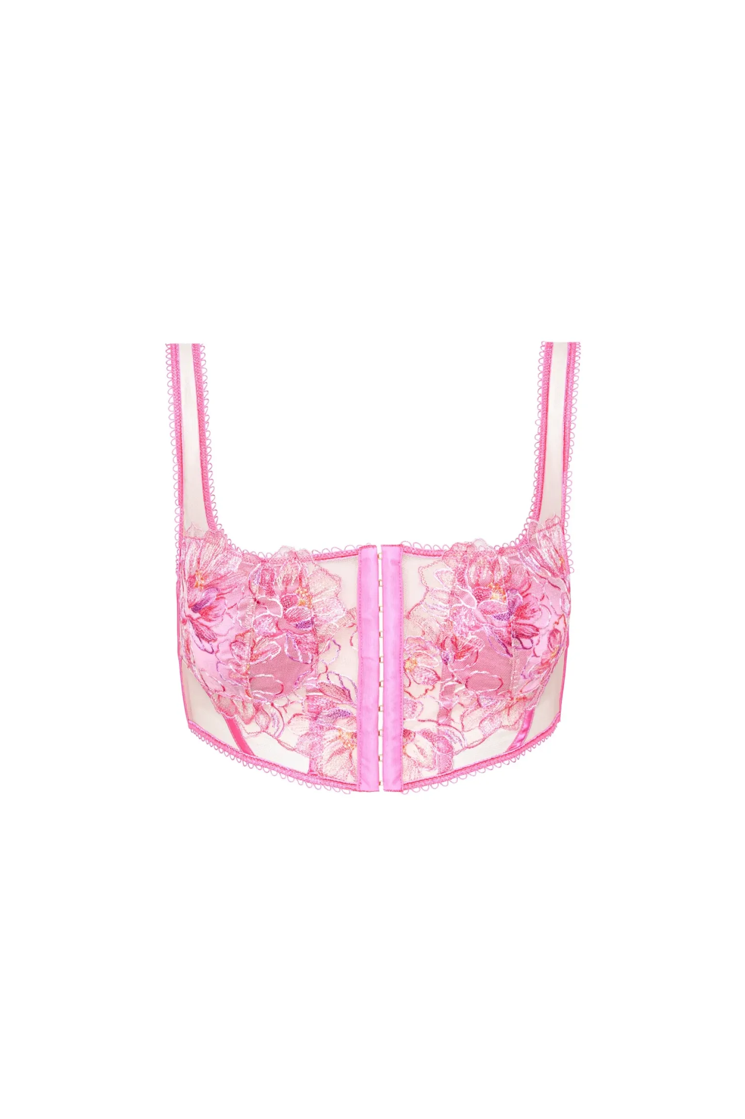 hibiscus_embroidery_busti_5.webp Fashion For Love & Lemons Hibiscus Embroidery Bustier Pink