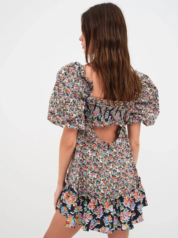 Online For Love & Lemons Hudson Mini Dress Black