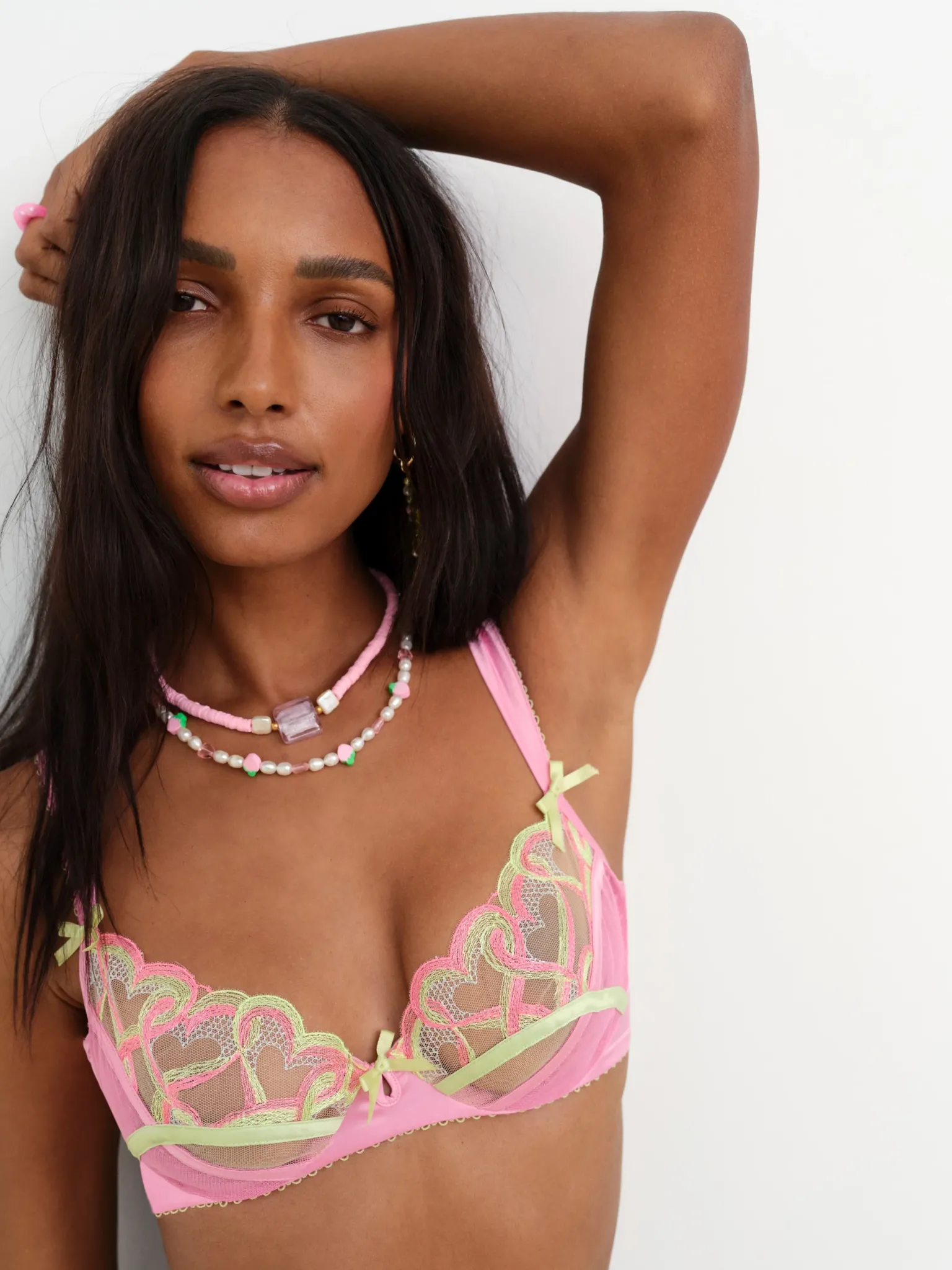 hugging_hearts_embroidery_0.webp New For Love & Lemons Hugging Hearts Embroidery Underwire Bra Pink