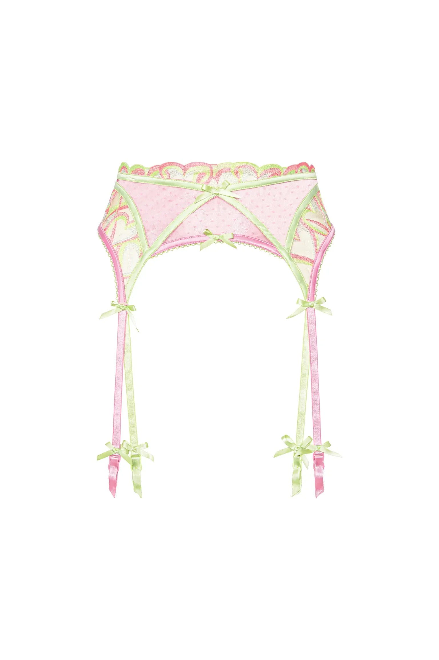 hugging_hearts_embroidery_4-1.webp Sale For Love & Lemons Hugging Hearts Embroidery Garter Belt Pink