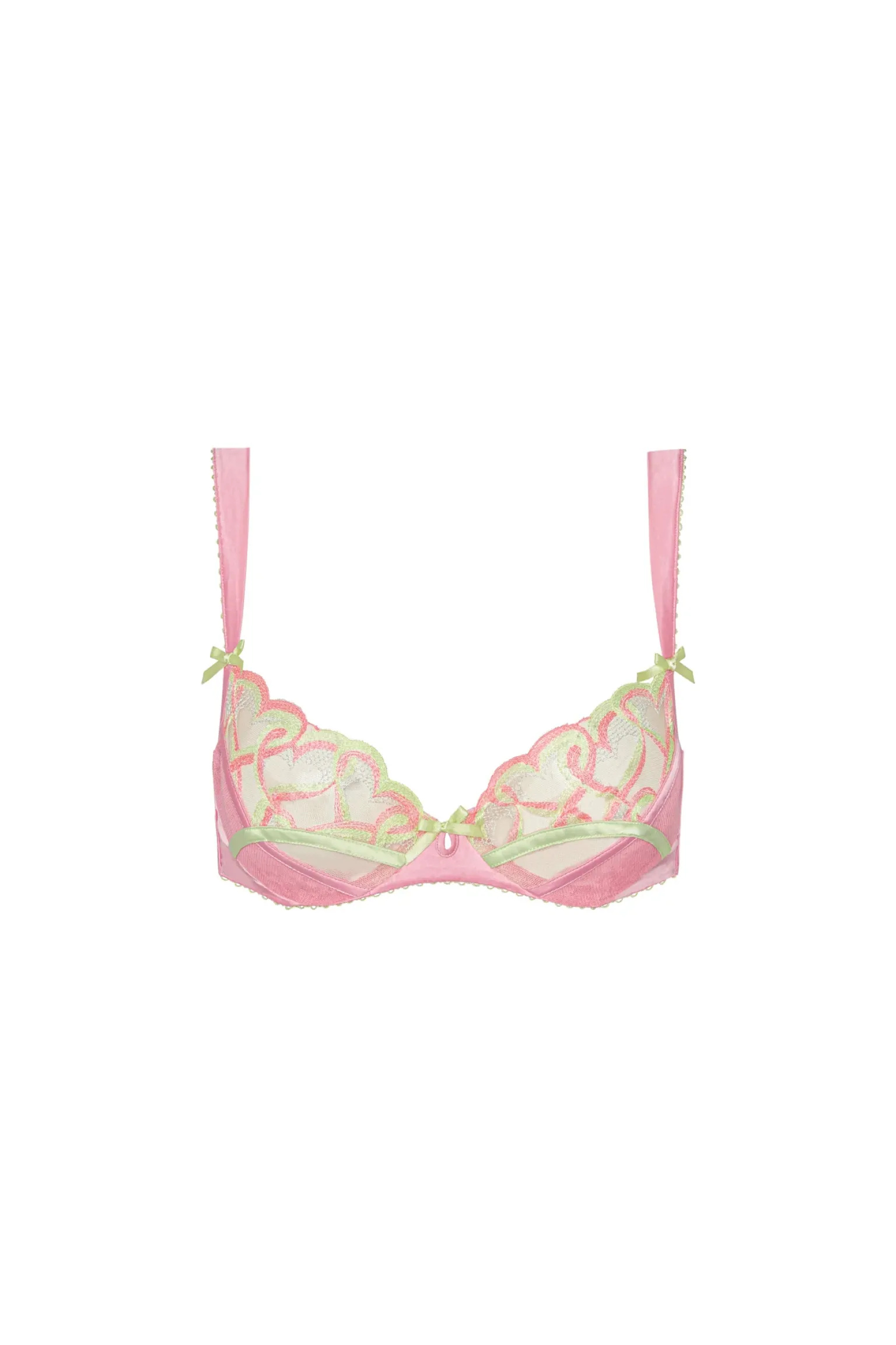 hugging_hearts_embroidery_5.webp New For Love & Lemons Hugging Hearts Embroidery Underwire Bra Pink