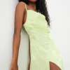 New For Love & Lemons Ilana Midi Dress Green