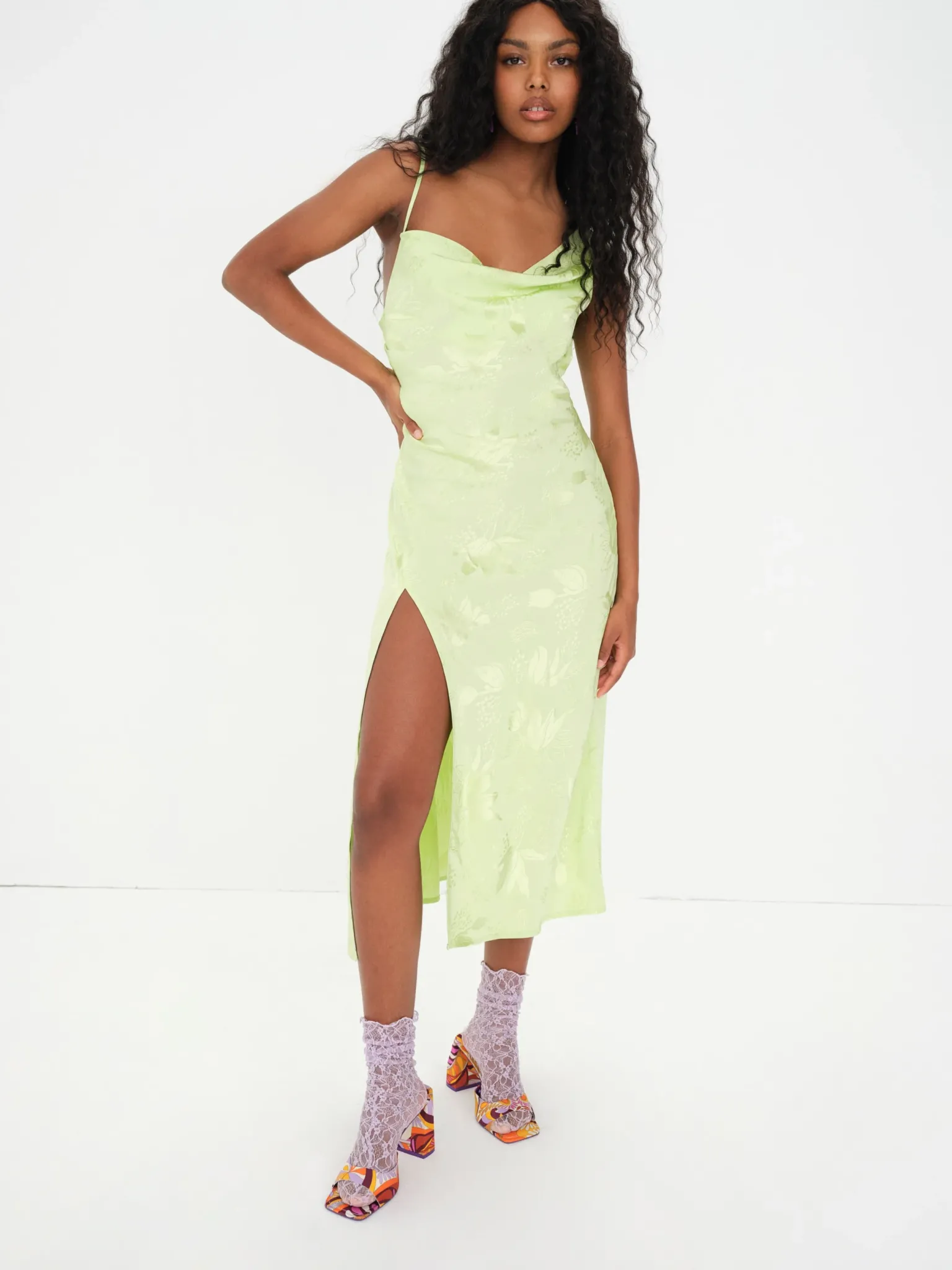 ilana_midi_dress_1-1.webp New For Love & Lemons Ilana Midi Dress Green