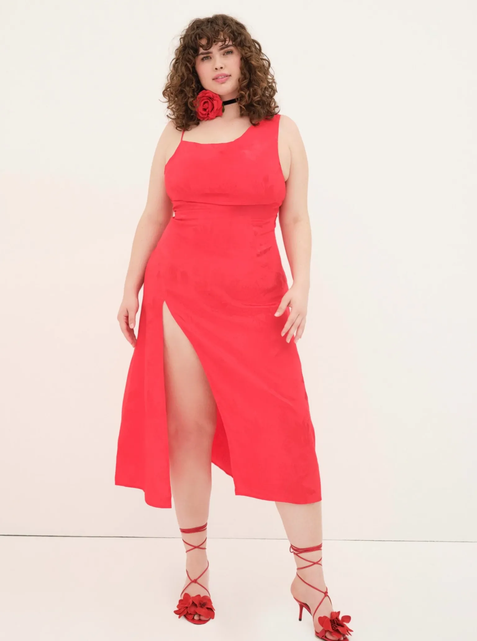 ilana_midi_dress_7-1.webp Discount For Love & Lemons Ilana Midi Dress Red