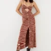 Best Sale For Love & Lemons Isabela Midi Dress Neutral